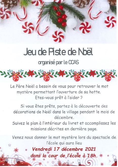 JEU DE PISTE DE NOËL - CAPENS